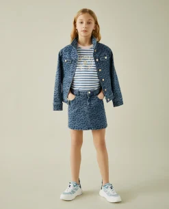 Saia denim com monograma|LION OF PORCHES Hot