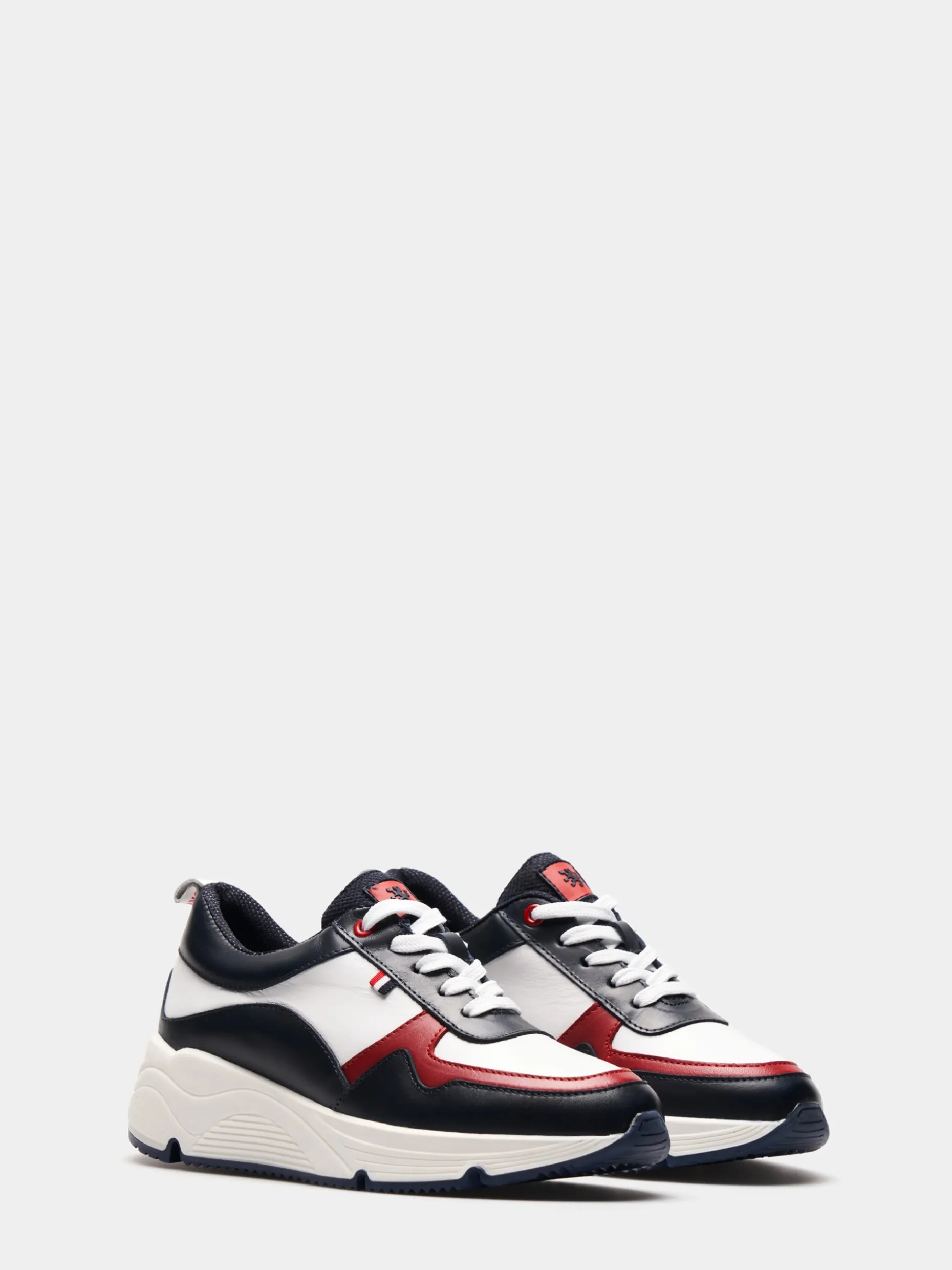 Sapatilha tricolor em pele|LION OF PORCHES Store