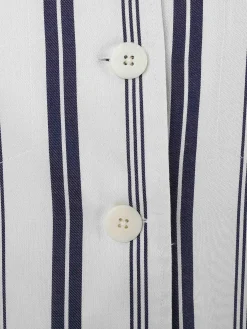 Sobrecamisa com riscas e cintura ajustável|LION OF PORCHES New