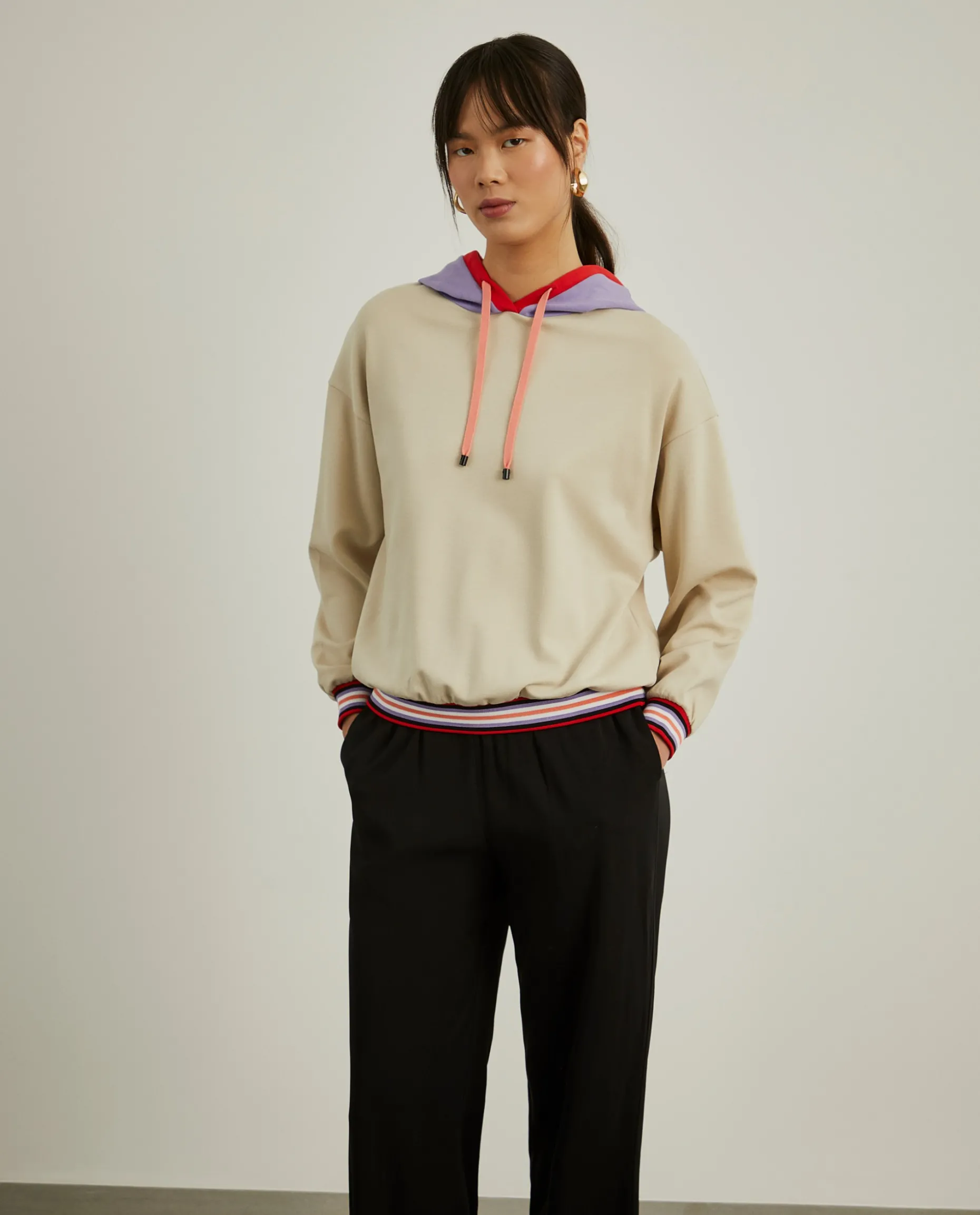 Sweater com capuz ajustável|LION OF PORCHES Sale