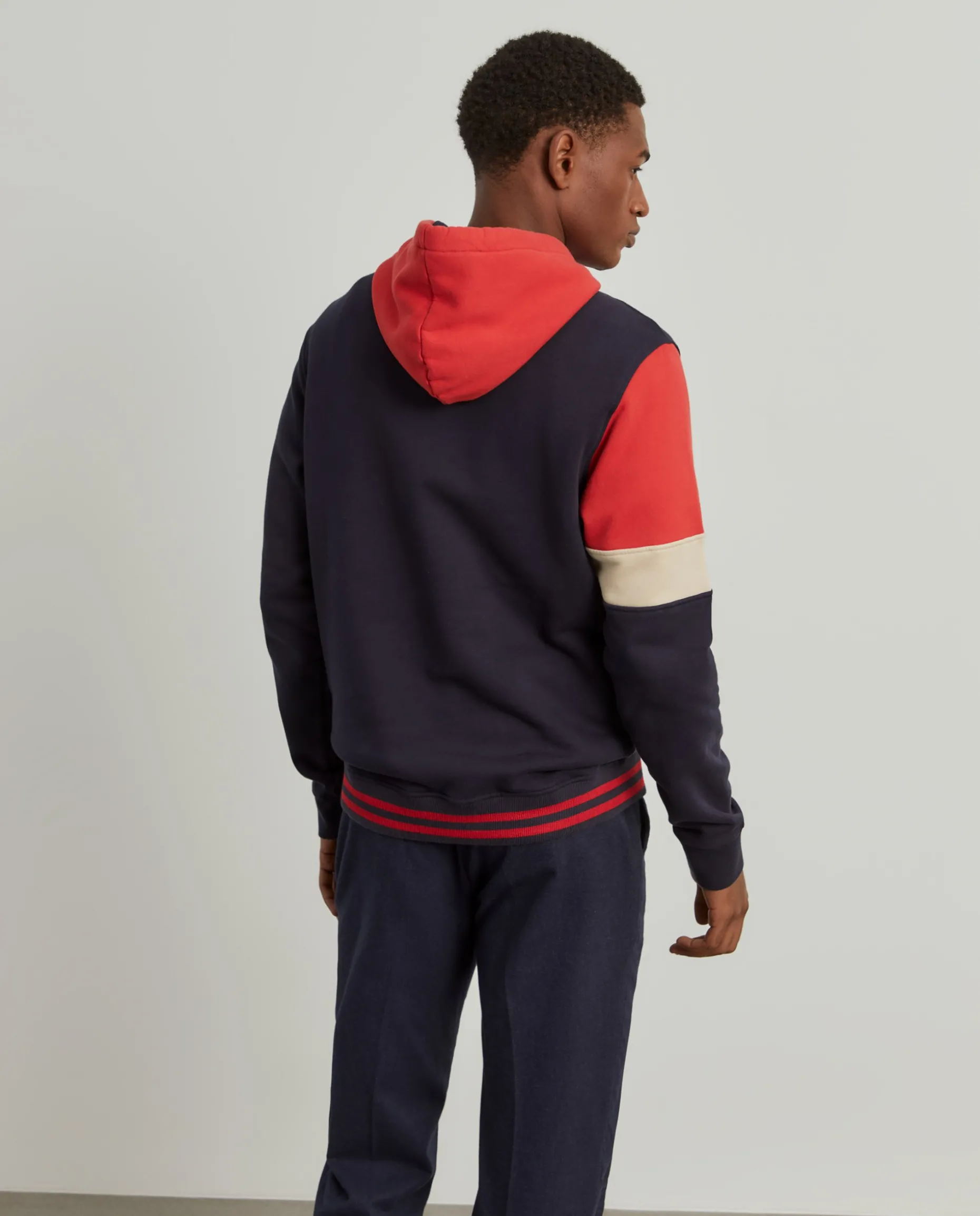 Sweater com capuz color block|LION OF PORCHES Best