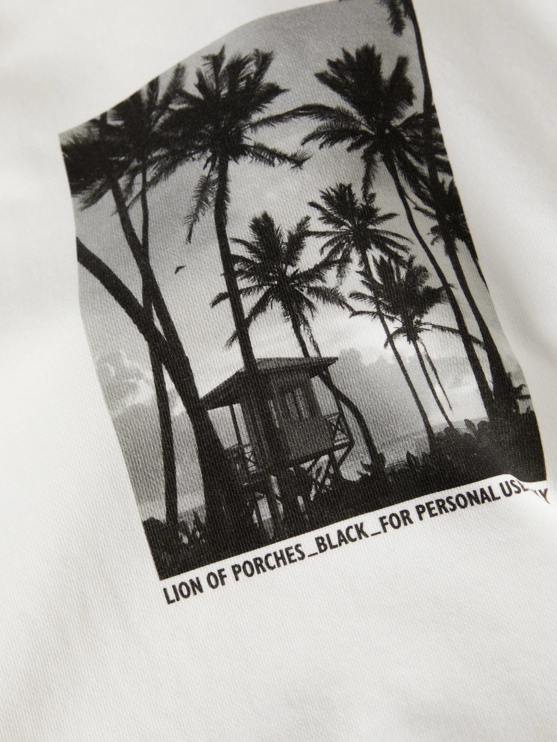 Sweater com capuz e estampado tropical|LION OF PORCHES Cheap