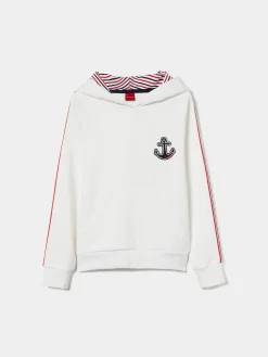 Sweater com capuz e riscas em contraste|LION OF PORCHES Outlet