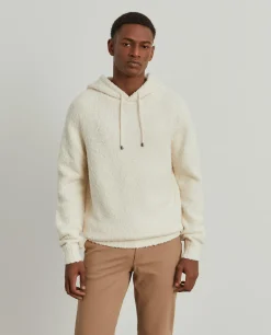 Sweater com capuz em malha estruturada|LION OF PORCHES Outlet