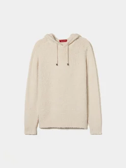 Sweater com capuz em malha estruturada|LION OF PORCHES Outlet