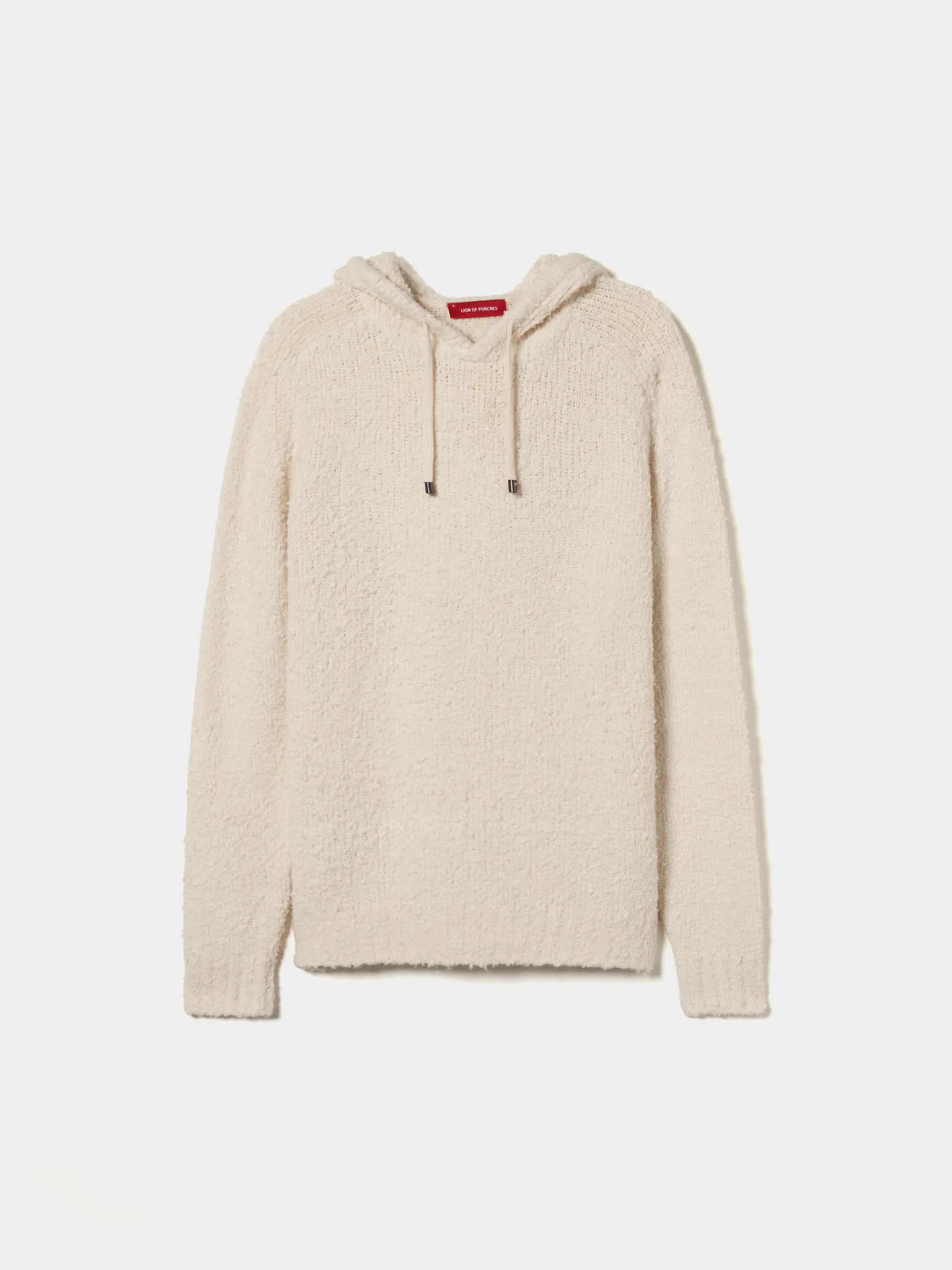 Sweater com capuz em malha estruturada|LION OF PORCHES Outlet