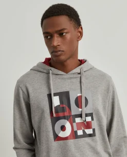 Sweater com estampado e capuz|LION OF PORCHES Best Sale