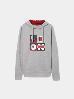 Sweater com estampado e capuz|LION OF PORCHES Best Sale