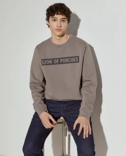 Sweater com estampado e interior polar|LION OF PORCHES New