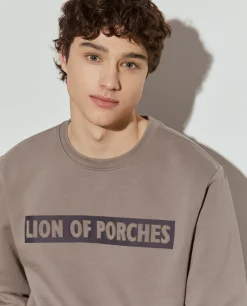 Sweater com estampado e interior polar|LION OF PORCHES New