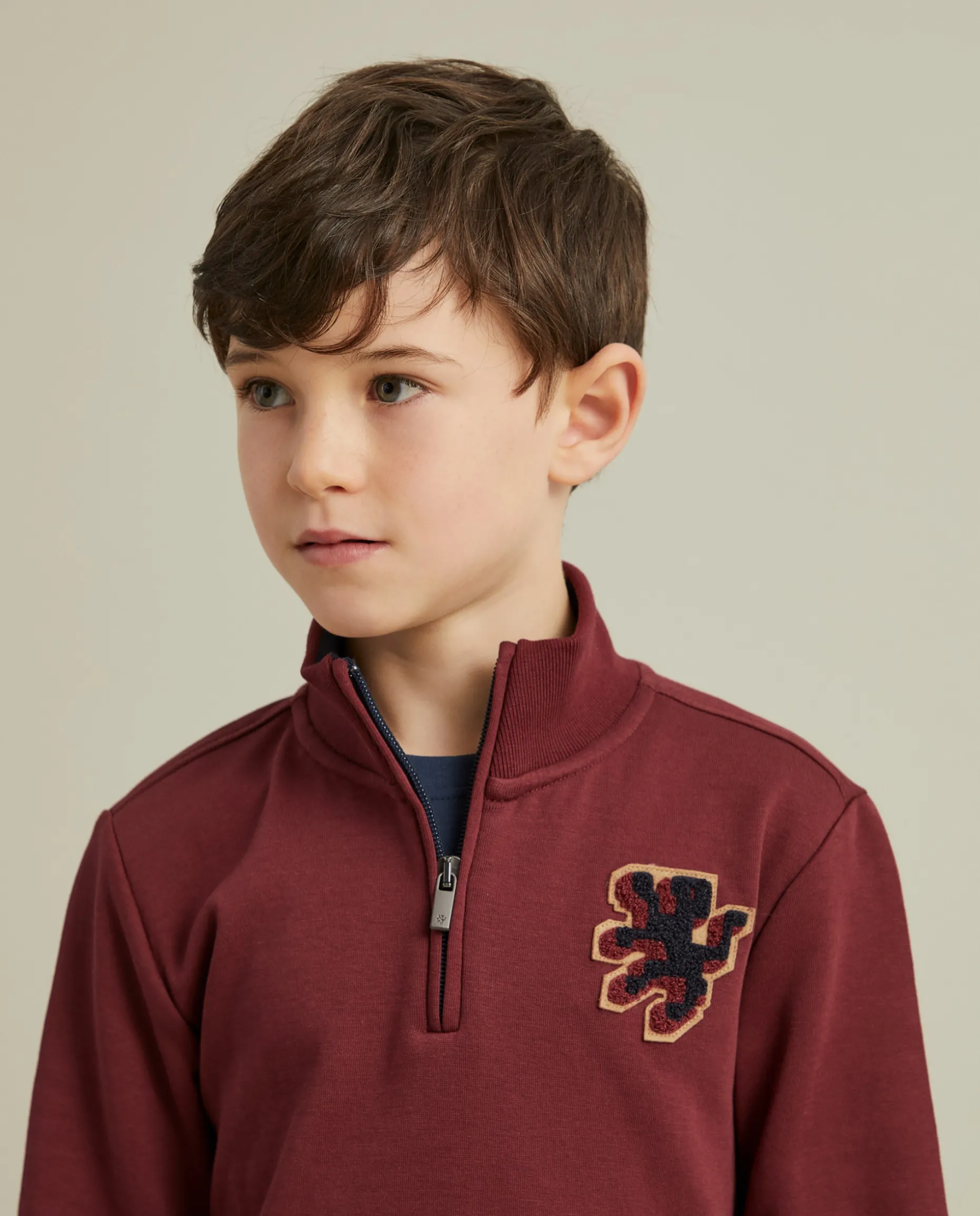 Sweater com fecho e riscas em contraste|LION OF PORCHES Hot