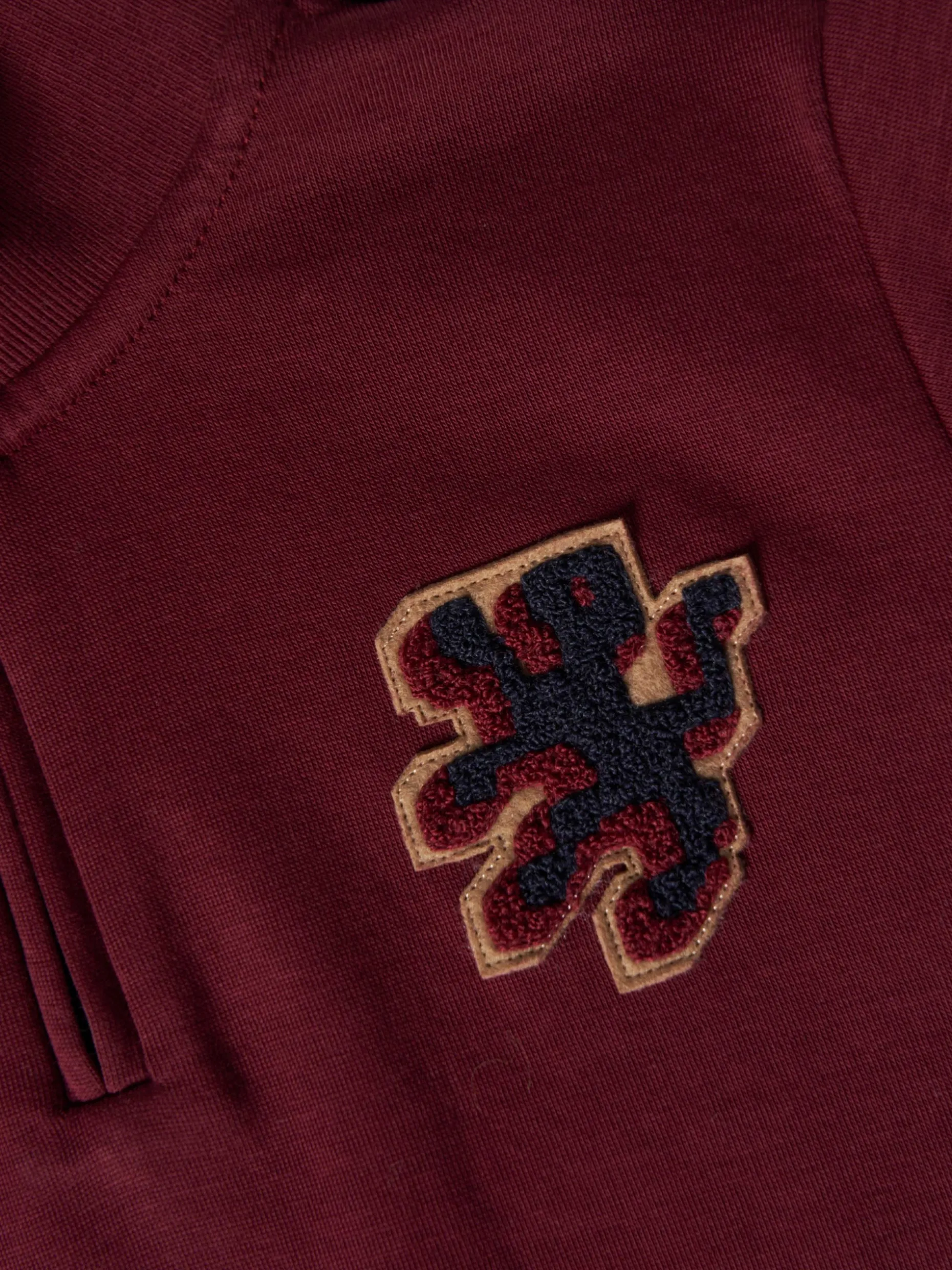 Sweater com fecho e riscas em contraste|LION OF PORCHES Hot