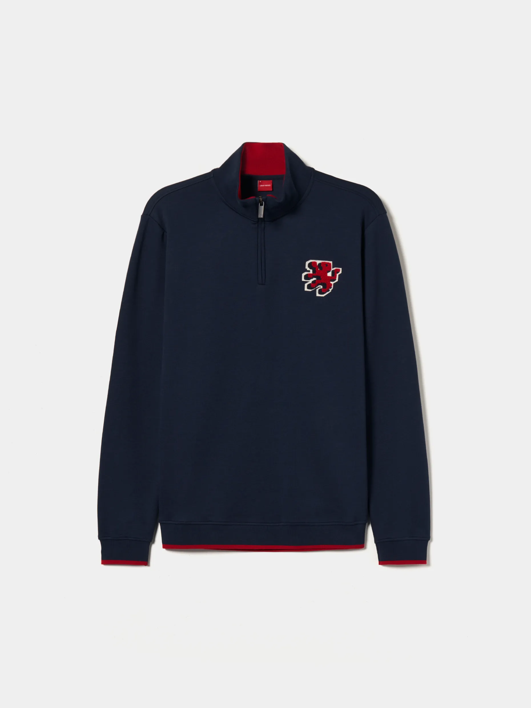 Sweater com fecho em algodão|LION OF PORCHES Fashion