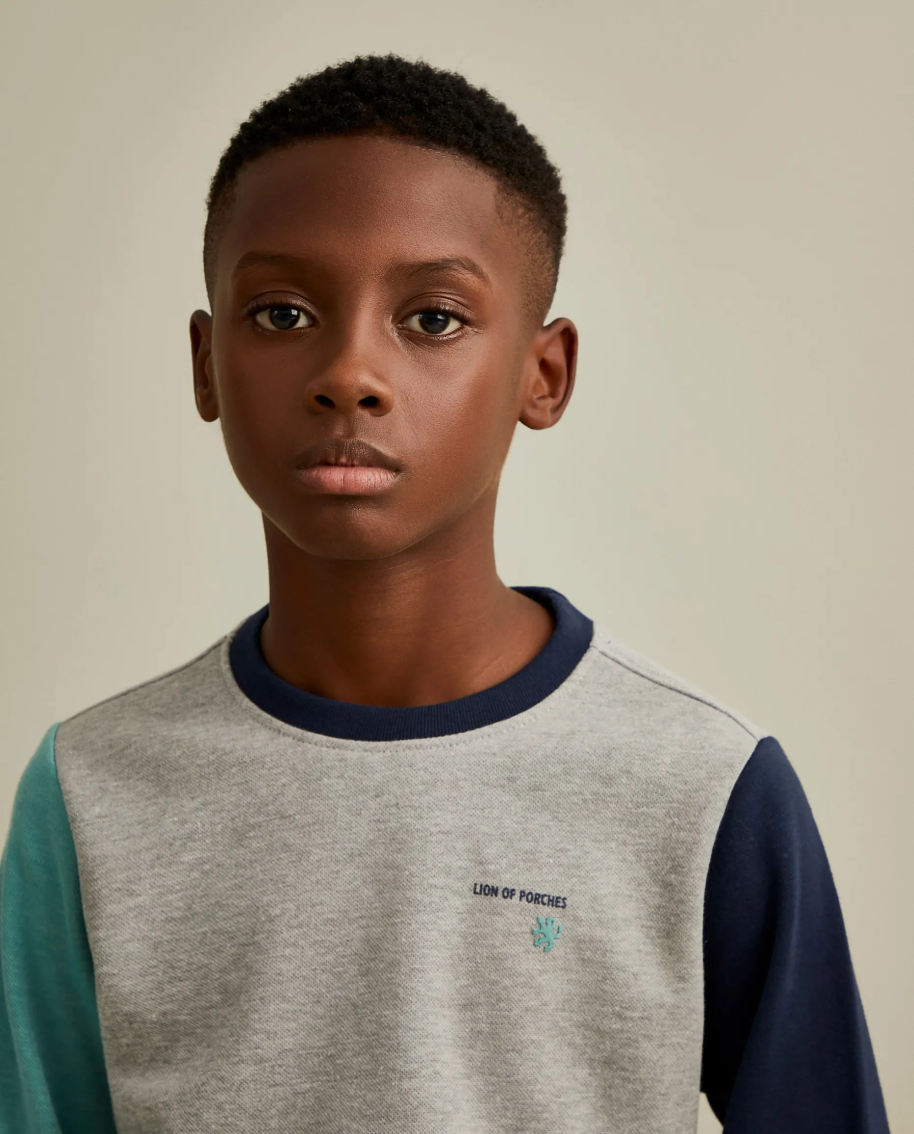 Sweater de algodão color block|LION OF PORCHES Sale