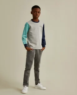 Sweater de algodão color block|LION OF PORCHES Sale