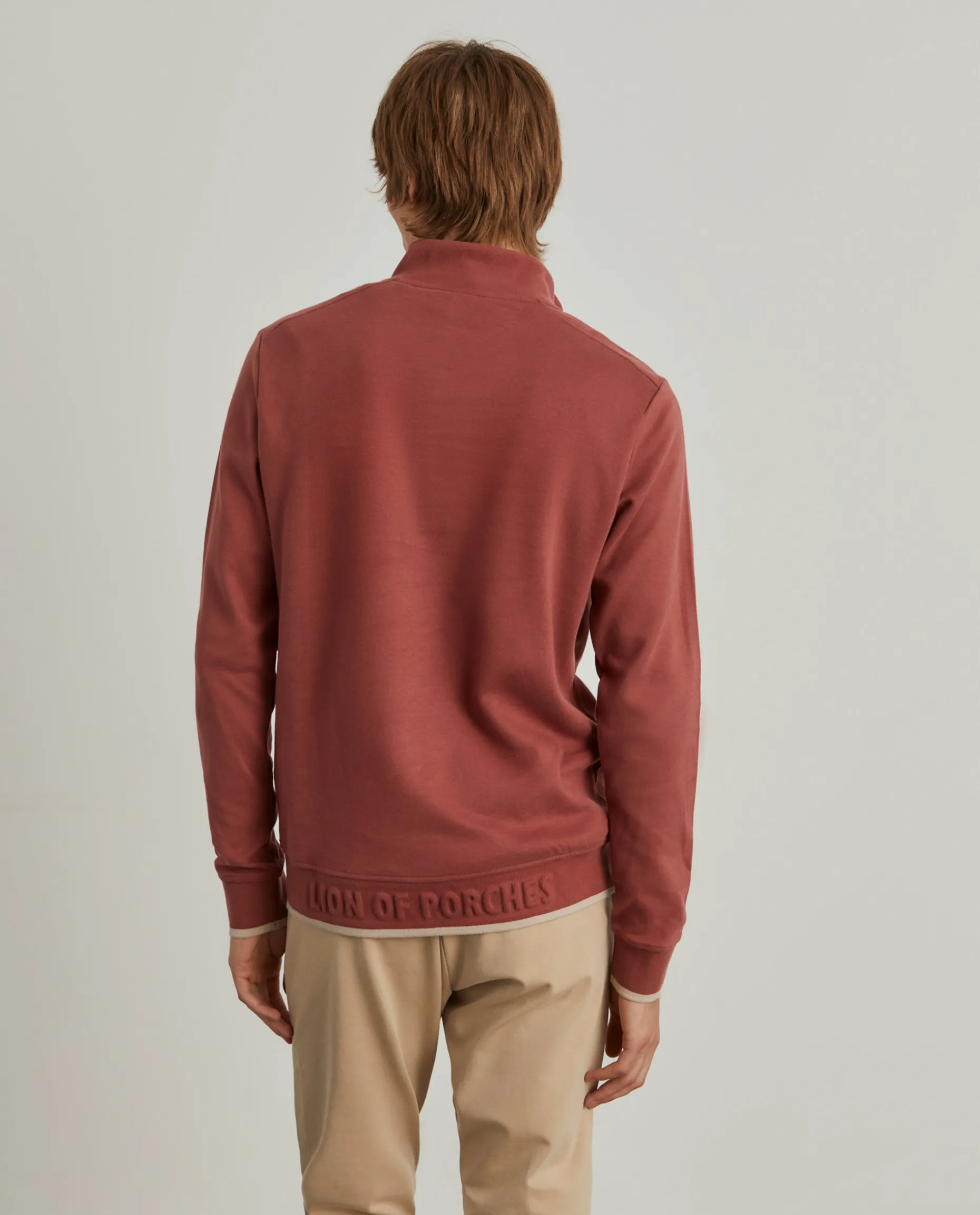 Sweater de algodão com botões e meio fecho|LION OF PORCHES Hot