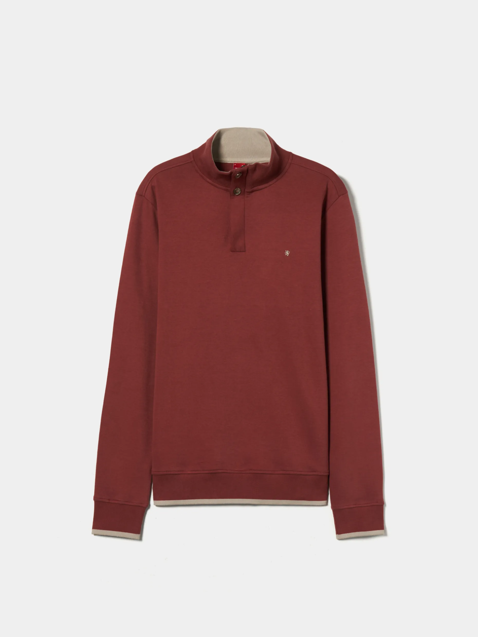 Sweater de algodão com botões e meio fecho|LION OF PORCHES Hot