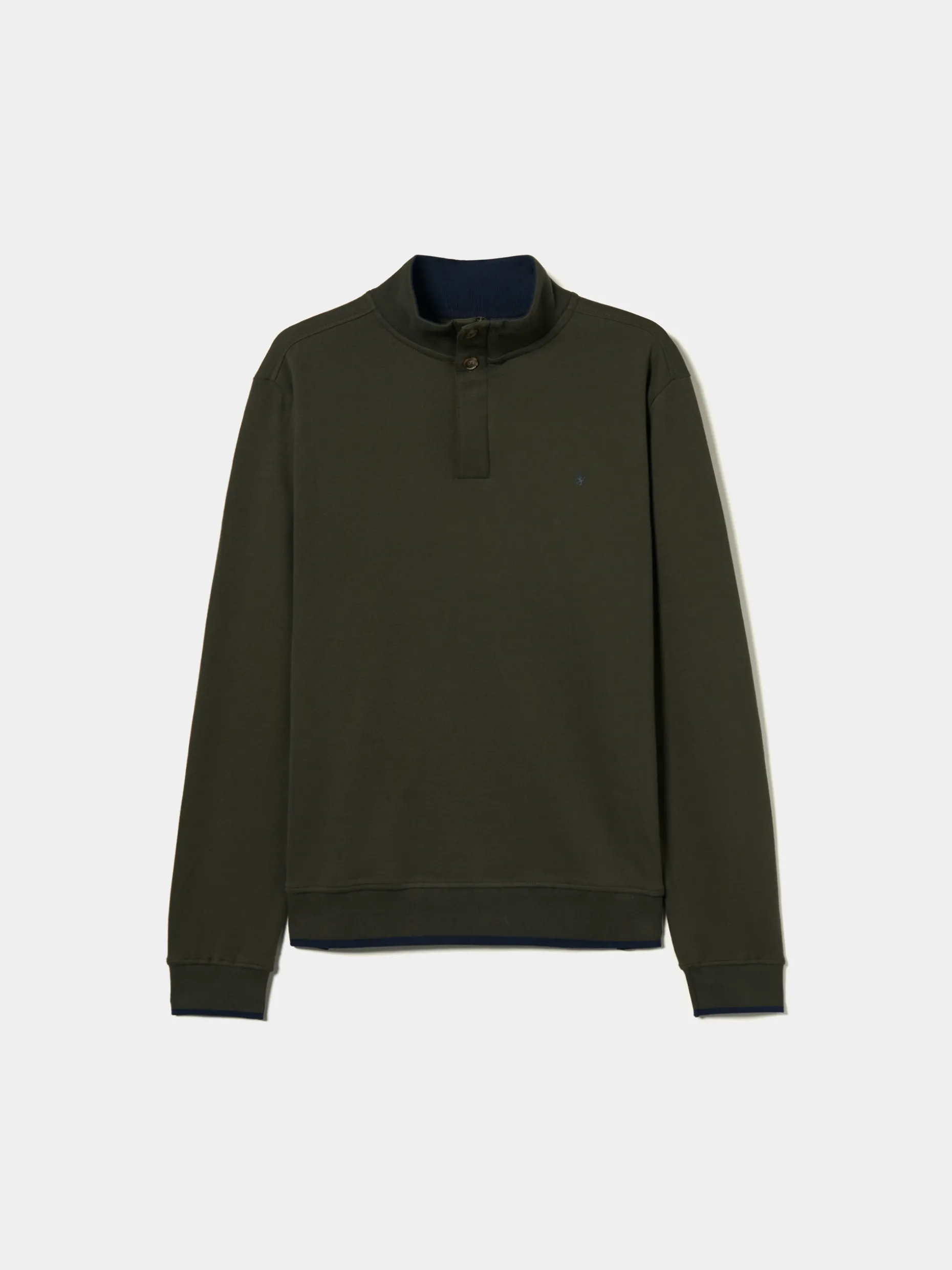 Sweater de algodão com botões e meio fecho|LION OF PORCHES Cheap