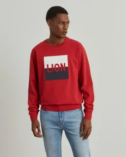 Sweater de algodão com estampado|LION OF PORCHES Flash Sale