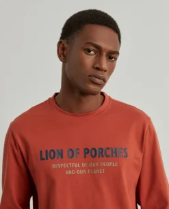 Sweater de algodão com estampado|LION OF PORCHES Hot