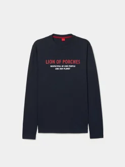 Sweater de algodão com estampado|LION OF PORCHES Cheap