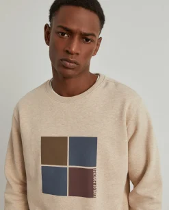 Sweater de algodão com estampado|LION OF PORCHES Hot