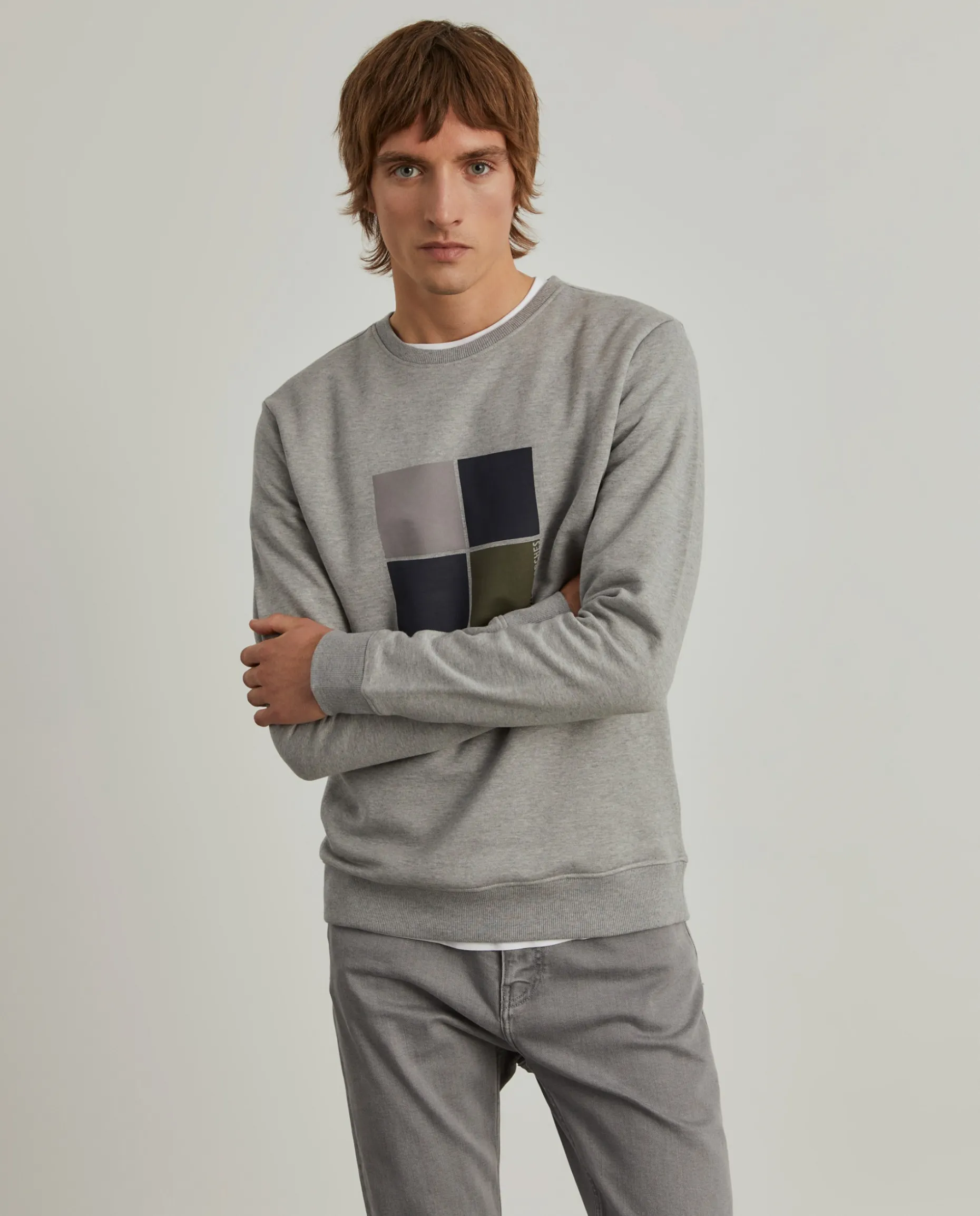 Sweater de algodão com estampado|LION OF PORCHES Fashion