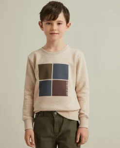 Sweater de algodão com estampado|LION OF PORCHES Clearance
