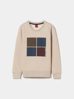 Sweater de algodão com estampado|LION OF PORCHES Clearance