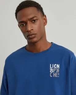Sweater de algodão com logo|LION OF PORCHES Cheap