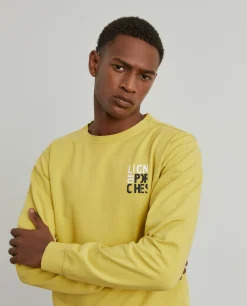 Sweater de algodão com logo|LION OF PORCHES Discount