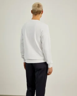 Sweater de gola redonda com estampado|LION OF PORCHES Clearance