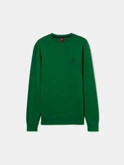 Sweater de gola redonda em algodão|LION OF PORCHES Clearance