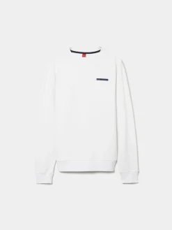 Sweater de manga comprida com logotipo a contraste|LION OF PORCHES Store