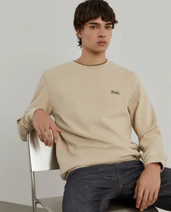 Sweater decote redondo em malha piqué|LION OF PORCHES Best