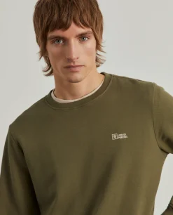 Sweater decote redondo em malha piqué|LION OF PORCHES Clearance