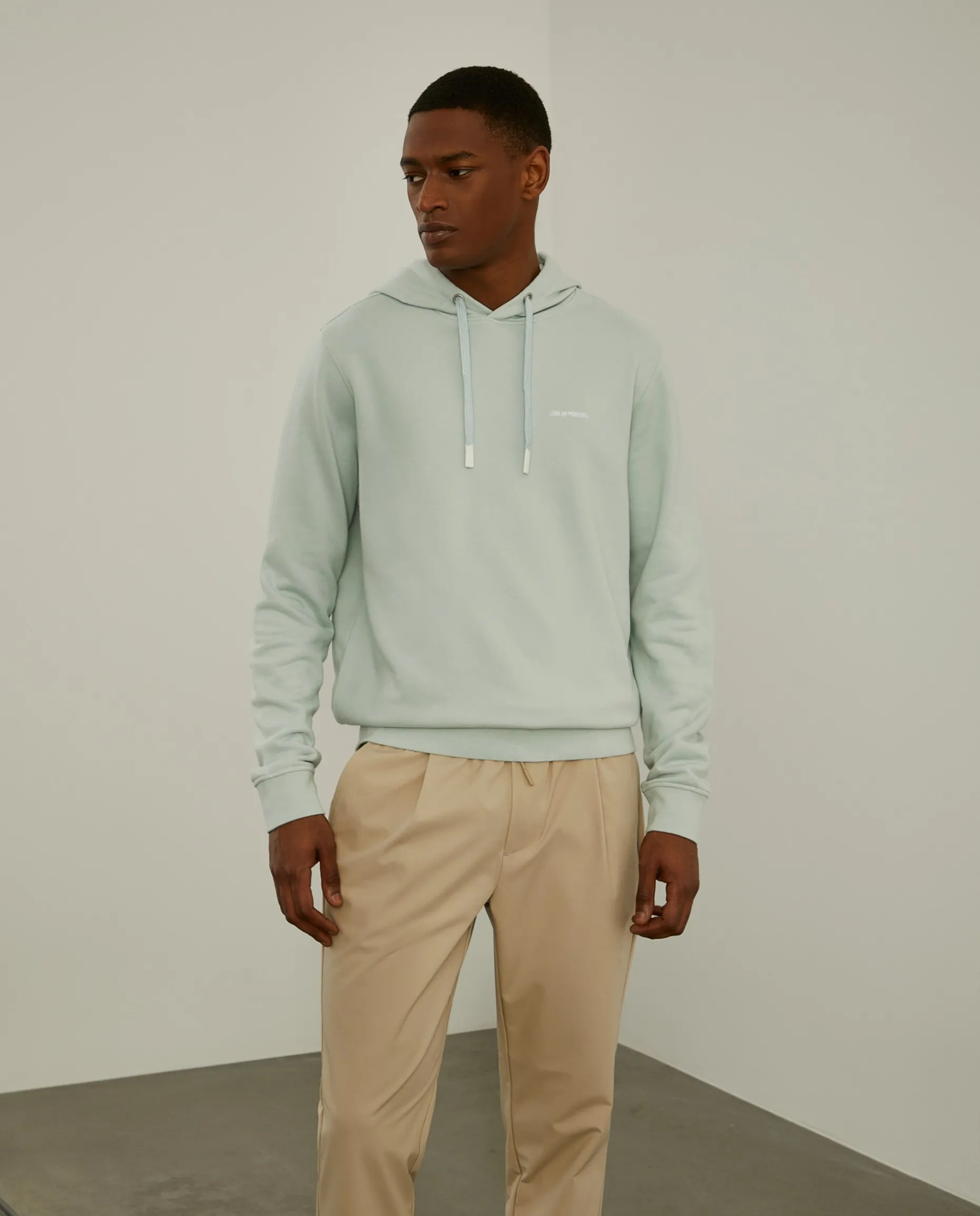 Sweater em algodão com capuz|LION OF PORCHES Outlet