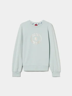 Sweater manga comprida com estampado|LION OF PORCHES Online