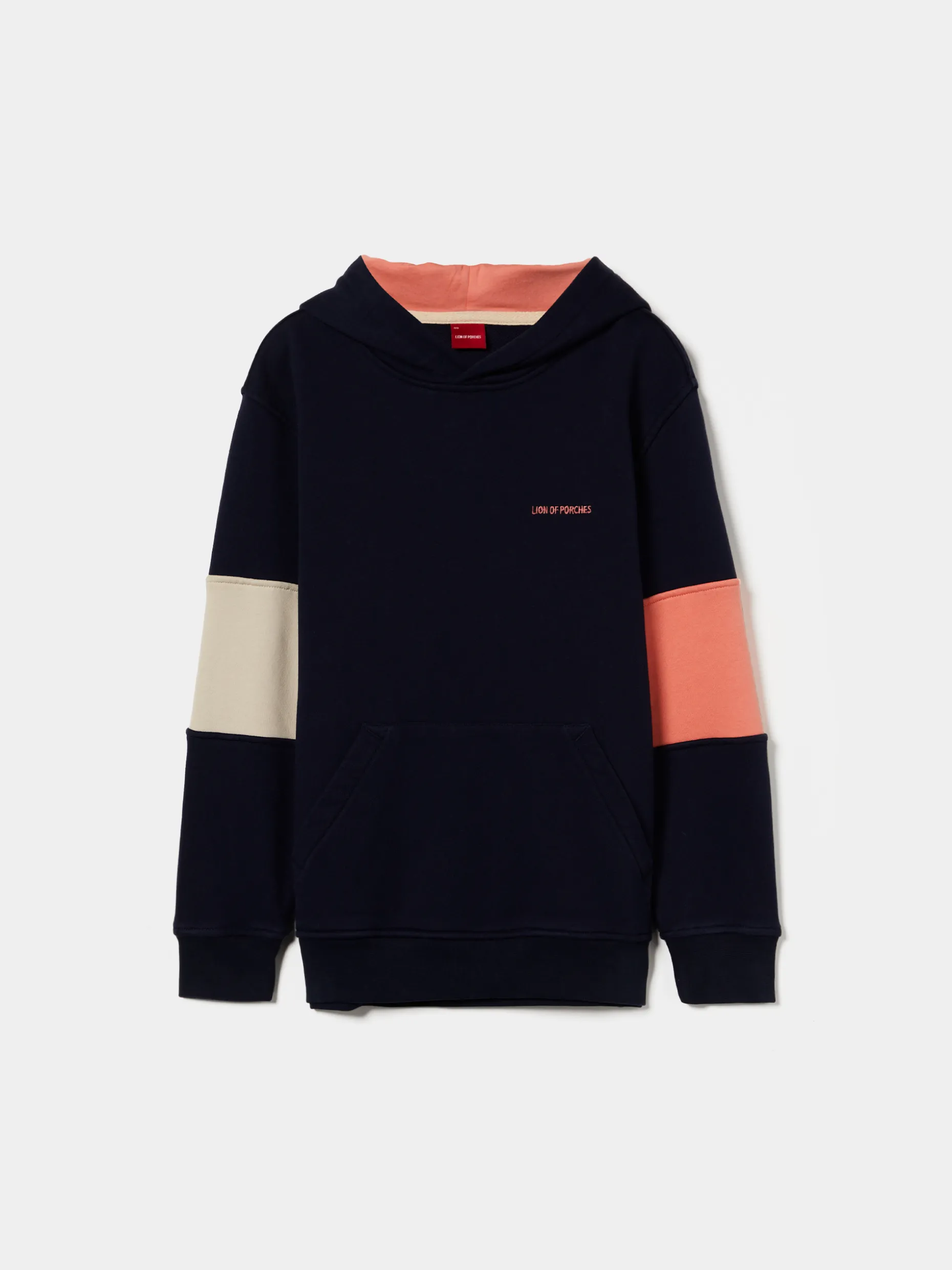 Sweater tricolor com capuz|LION OF PORCHES Flash Sale