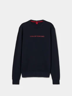Sweatshirt de algodão com logotipo|LION OF PORCHES Fashion