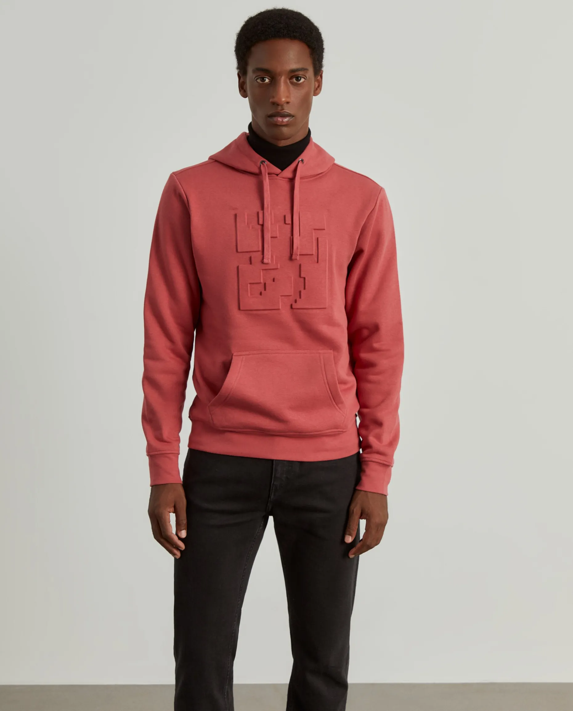 Sweatshirt com capuz mistura de algodão|LION OF PORCHES Flash Sale