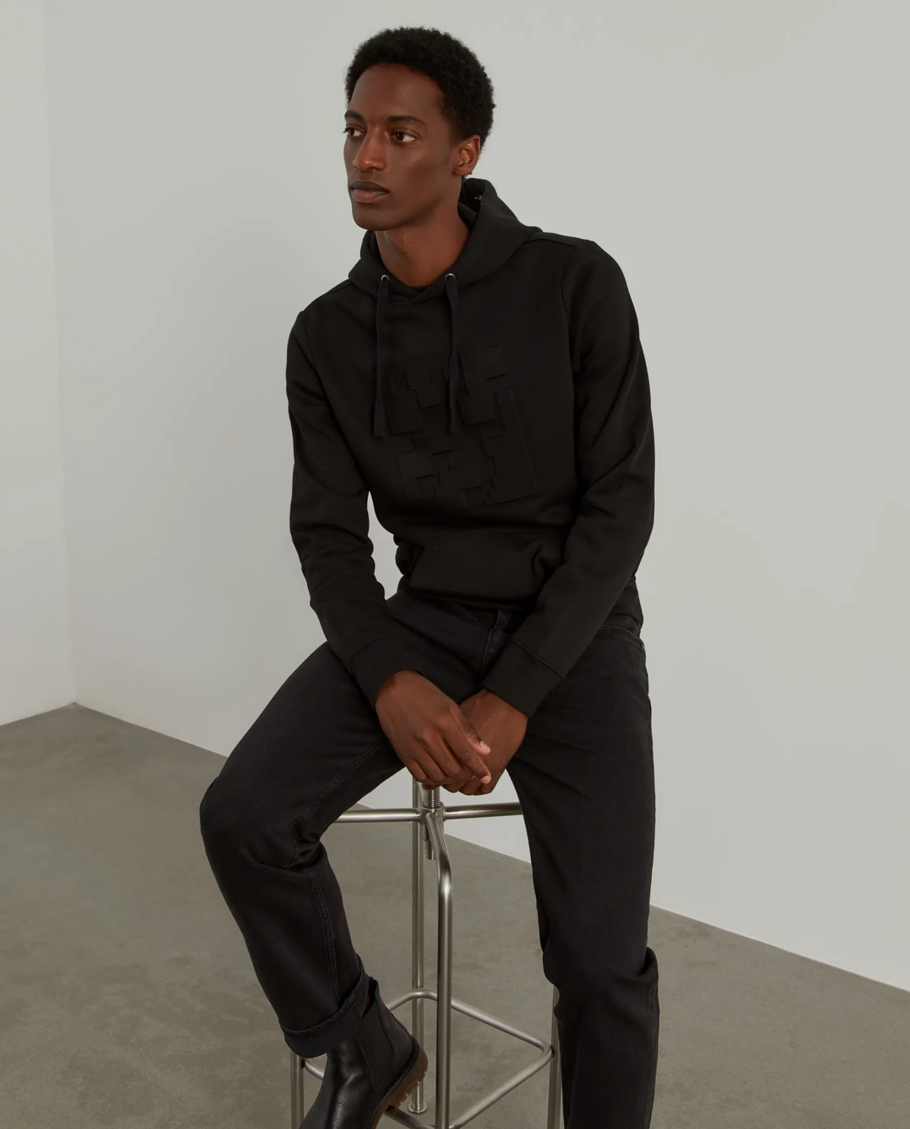 Sweatshirt com capuz mistura de algodão|LION OF PORCHES Shop