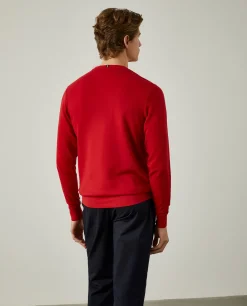 Sweatshirt de algodão com branding|LION OF PORCHES Best Sale