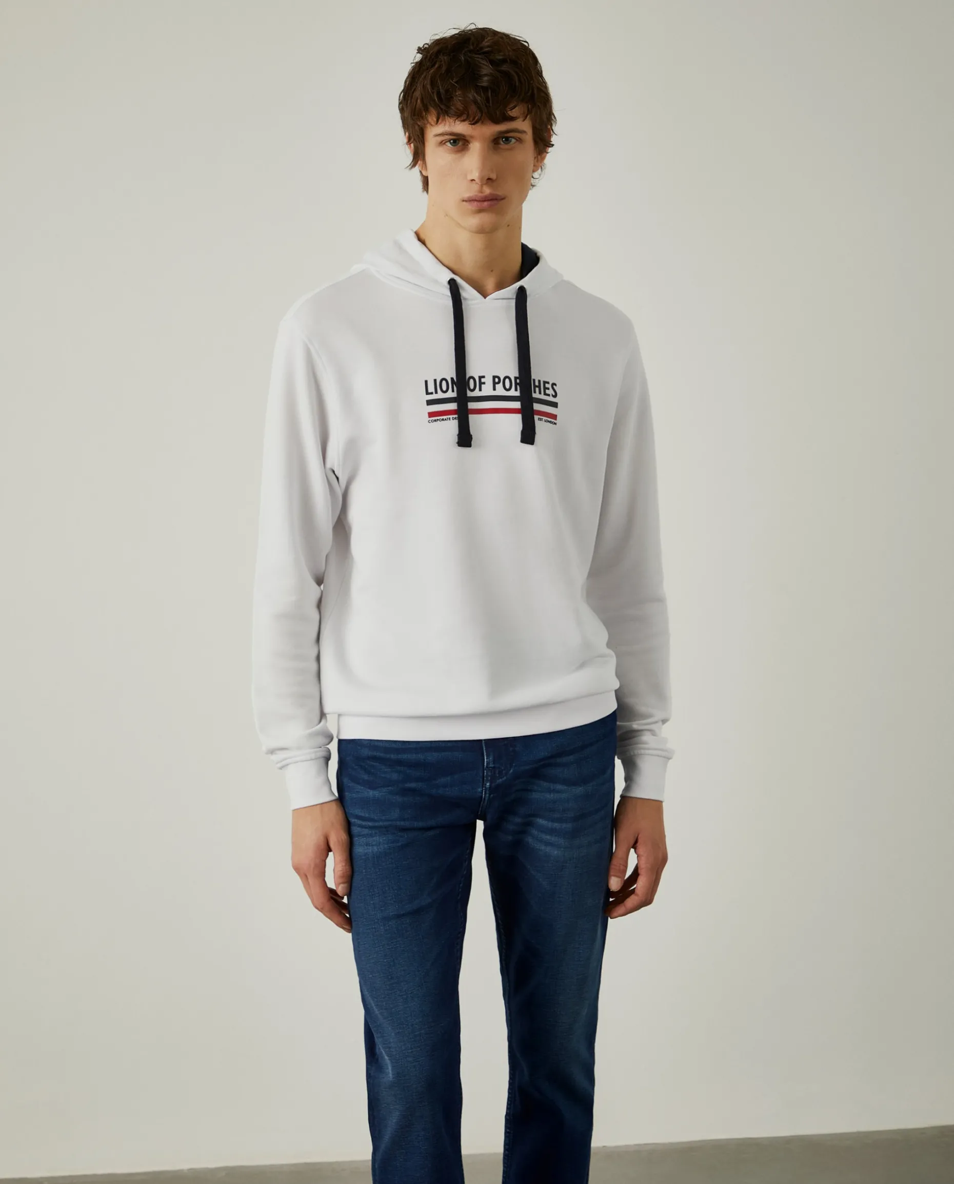 Sweatshirt de algodão com capuz|LION OF PORCHES Shop