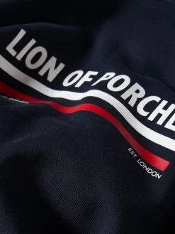 Sweatshirt de algodão com capuz|LION OF PORCHES Outlet