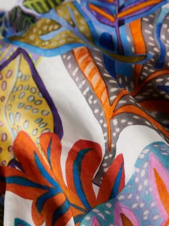 Top halter com padrão tropical|LION OF PORCHES Sale