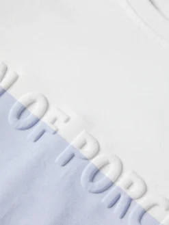 T-shirt 100% algodão com barra em contraste|LION OF PORCHES Store