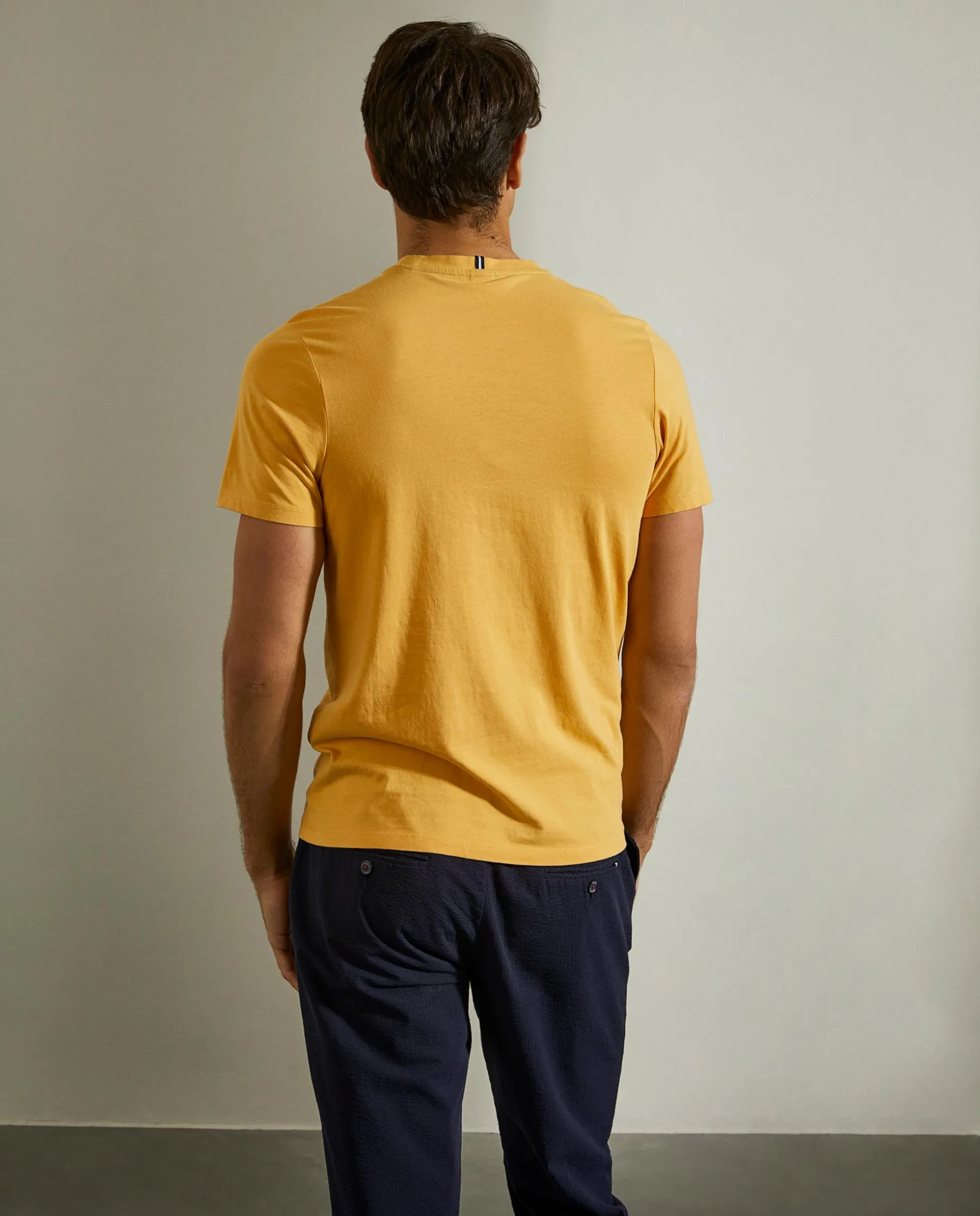 T-shirt básica de algodão|LION OF PORCHES Outlet