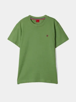 T-shirt básica de algodão|LION OF PORCHES Sale