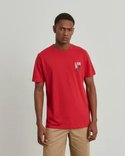 T-shirt básica de algodão|LION OF PORCHES Outlet